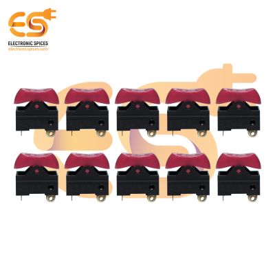ARG-1213 10A 250VAC 3Pin SPCO Pink Color Plastic Rocker Switch Dryer Switch  pack of 10pcs